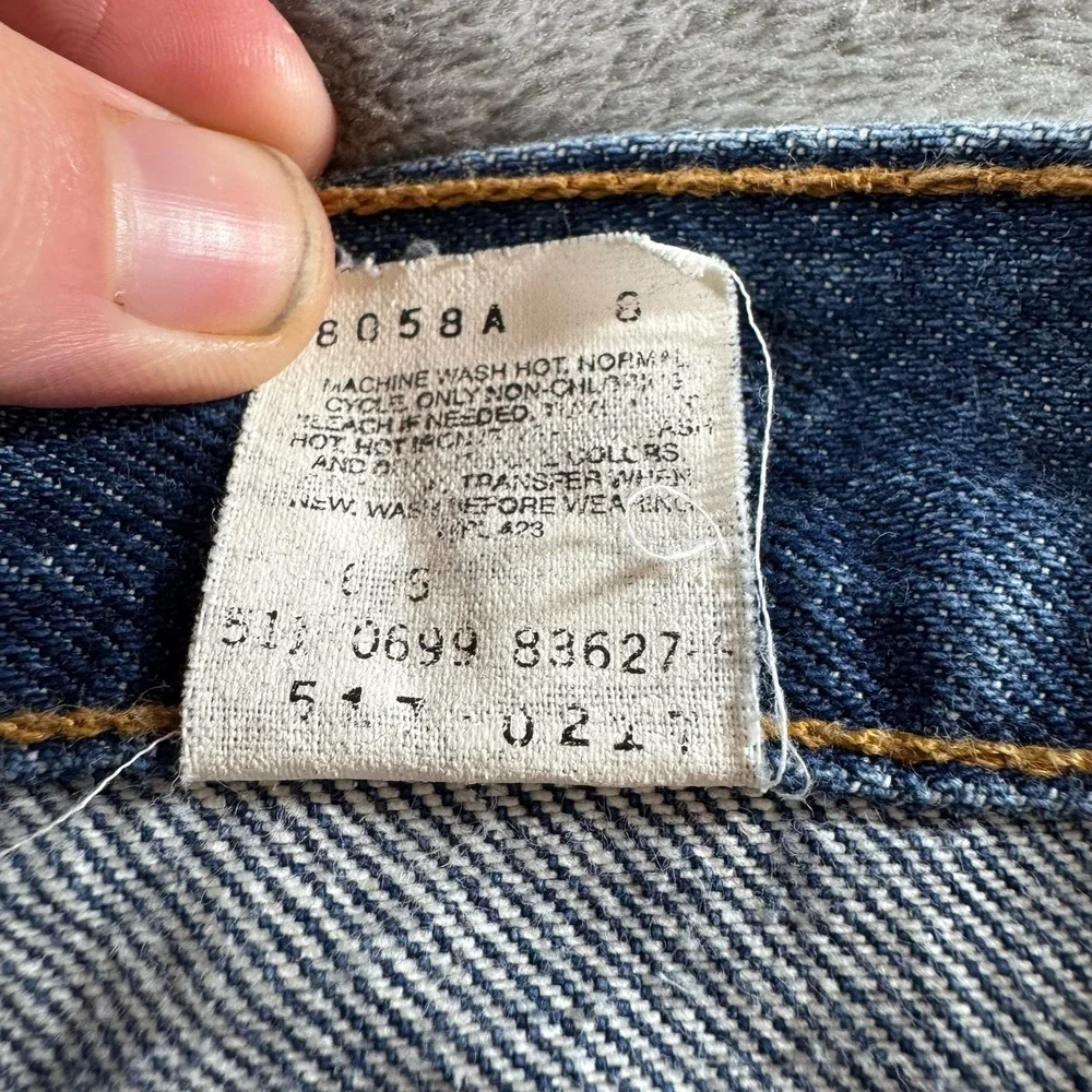 Vintage Levi's 517 Jeans Men's 40x30 (Fits 38x30) Blue Boot‎ Cut 90s Made In USA